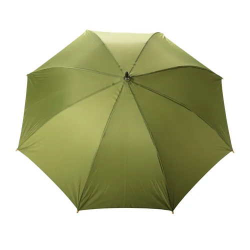 23"-es Impact AWARE™ RPET félautomata bambusz esernyő 190T Zöld 