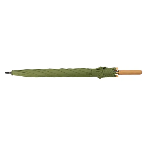 23"-es Impact AWARE™ RPET félautomata bambusz esernyő 190T Zöld 