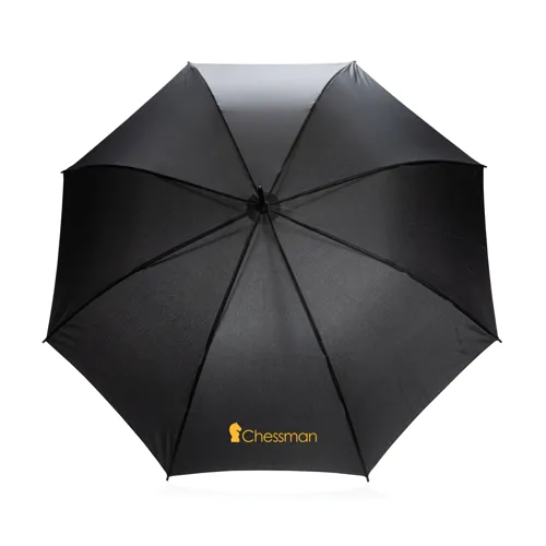 23"-es Impact AWARE™ RPET standard félautomata esernyő 190T Fekete 