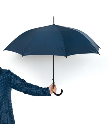 23"-es Impact AWARE™ RPET standard félautomata esernyő 190T Kék 