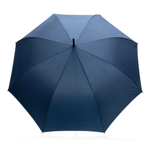 27"-es Impact AWARE™ RPET félautomata bambusz esernyő 190T Kék 