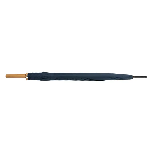 27"-es Impact AWARE™ RPET félautomata bambusz esernyő 190T Kék 