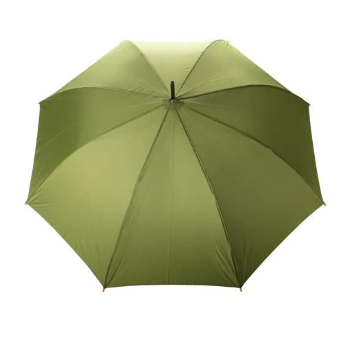 27"-es Impact AWARE™ RPET félautomata bambusz esernyő 190T Zöld 