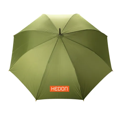 27"-es Impact AWARE™ RPET félautomata bambusz esernyő 190T Zöld 