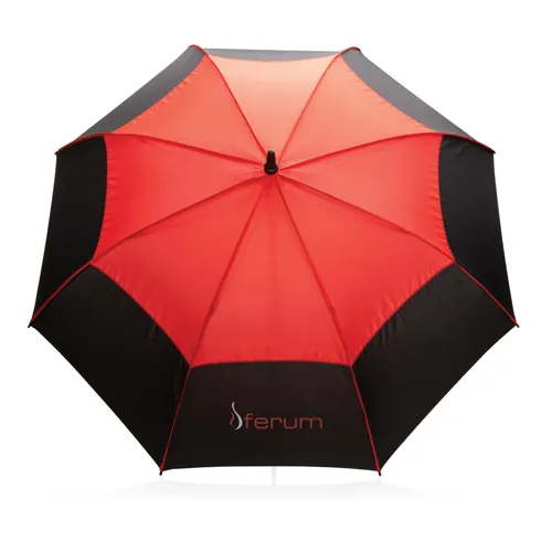 27"-es Impact AWARE™ RPET félautomata viharálló esernyő 190T Piros 