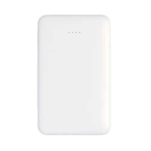 5000 mAh zsebben hordható powerbank beépített kábellel Fehér 
