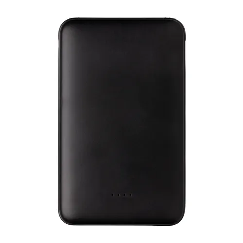 5000 mAh zsebben hordható powerbank beépített kábellel Fekete 