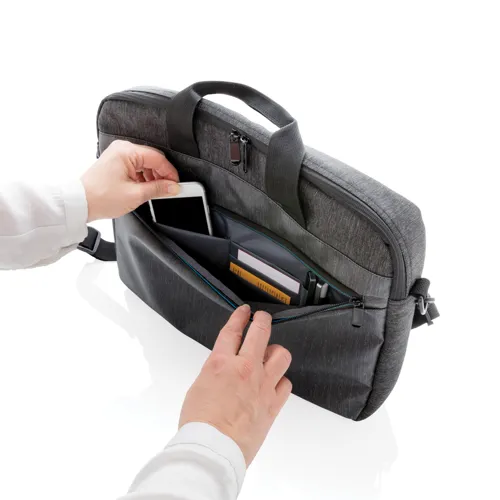 900D PVC-mentes laptoptáska Fekete 