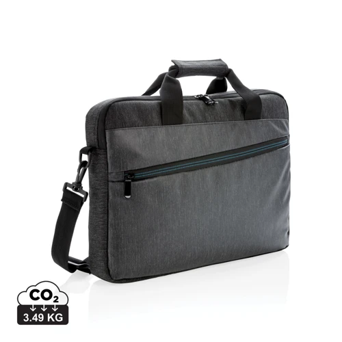 900D PVC-mentes laptoptáska Fekete 