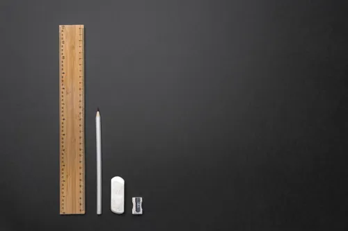 Timberson extra vastag 30 cm-es kétoldalas bambusz vonalzó