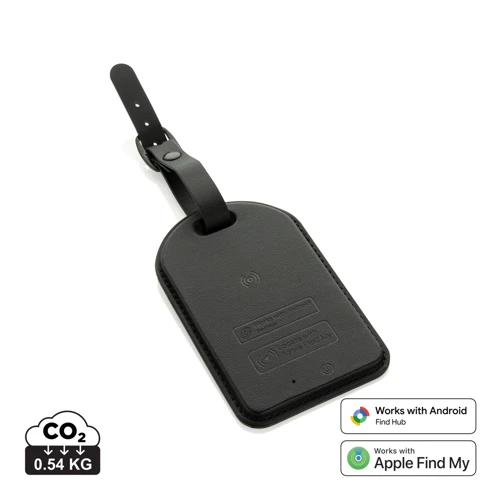 Globefind Dual RCS poggyászcímke Fekete 