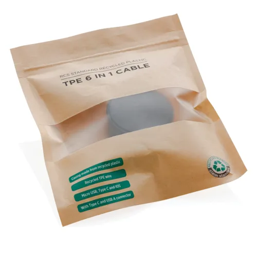 RCS újrahasznosított műanyag és TPE 6 az 1-ben kábel