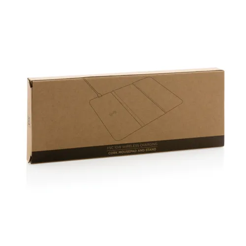 10W-os vezeték nélküli töltő parafa egérpad és állvány