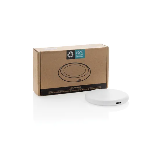 Magnapad 15W RCS újrah. műanyag mágneses 3 az 1-ben töltő