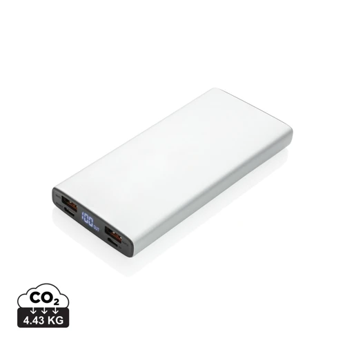 Alumínium 18W-os 10 000 mAh PD powerbank Szürke 