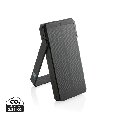 Skywave RCS újrah. műanyag napelemes powerbank, 10 000 mAh Fekete 