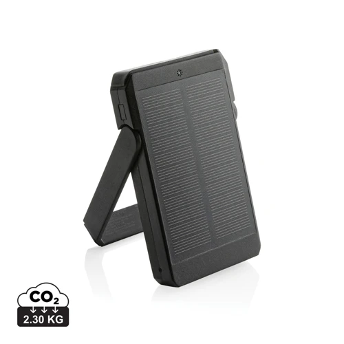 Skywave RCS újrah. műanyag napelemes powerbank 500 mAh 10W Fekete 