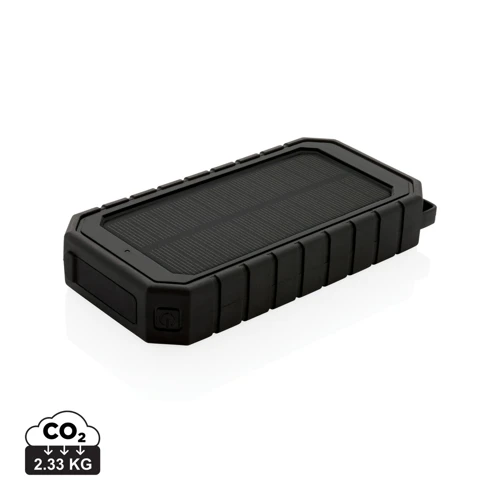 RCS újrahaszn. műanyag 10 000 mAh napelemes 10W Fekete 