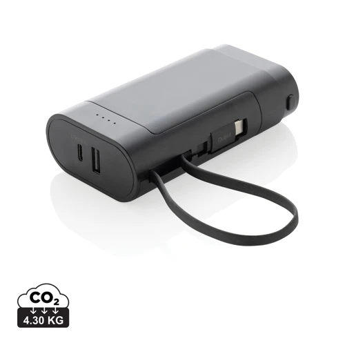 CycleCell 10 000 mAh cserélhető akkumulátoros powerbank Fekete 