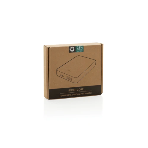 Boostcore RCS újrah. műanyag powerbank 5000 mAh USB-C