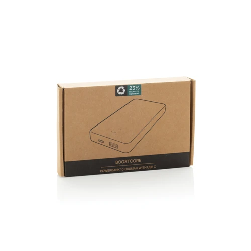 Boostcore RCS újrah. műanyag powerbank 10 000mAh USB-C