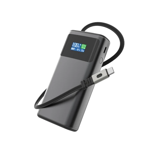 Quantum RCS ultragyors PD 45 W-os 10 000 mAh-s powerbank Szürke 