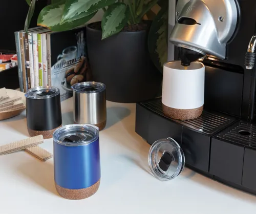RCS újrahasznosított acél parafa kicsi vákuumos kávésbögre