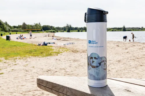 RCS újrahasznosított acél könnyen zárható vákuum palack