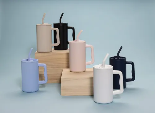 Cube RCS újrahasznosított acél irodai bögre, 800 ml