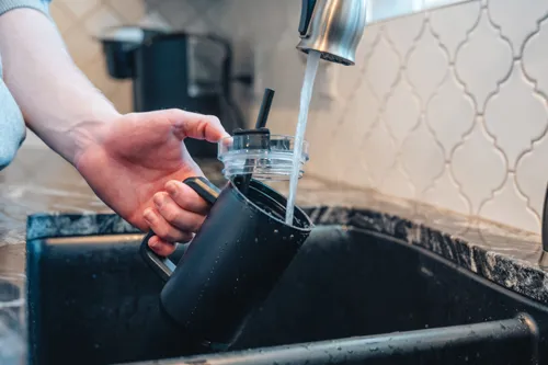 Cube RCS újrahasznosított acél irodai bögre, 800 ml