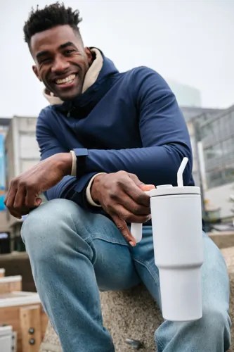 Graphic 360 RCS újrahaszn. acél pohár, 900 ml