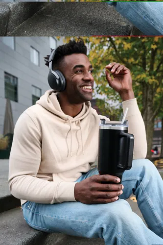 Peakflow RCS újrahaszn. acélpohár, 1200 ml