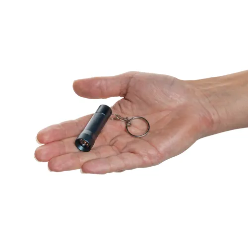 Flash RCS újrahaszn. alumínium kulcstartó zseblámpa