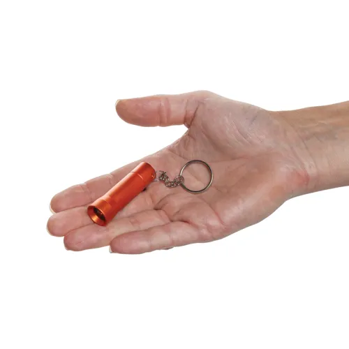 Flash RCS újrahaszn. alumínium kulcstartó zseblámpa