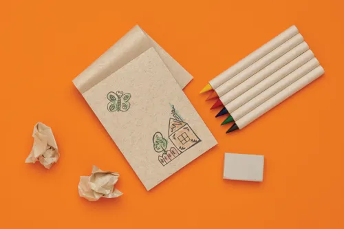 Micki GRS Infinity 6 db színes ceruza készlet jegyzettömbbel