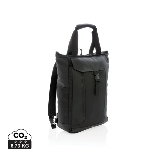 Swiss Peak RFID 15"-es hord-és hátizsák, PVC-mentes Fekete 
