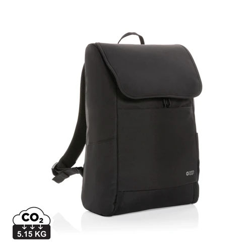 Swiss Peak Fern AWARE™ RPET végig cipzáras 15"-es hátizsák Fekete 