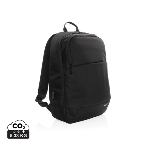 Swiss Peak AWARE™ modern 15,6"-es laptop hátizsák Fekete 