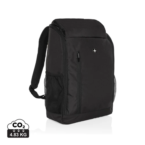 Swiss Peak AWARE™ könnyen hozzáférhető 15.6" laptop hátizsák Fekete 