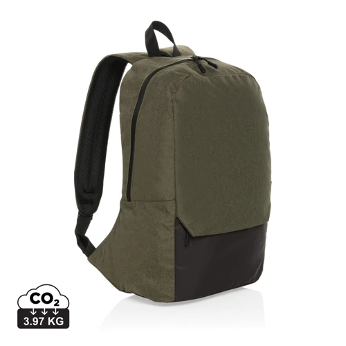 Kazu AWARE™ RPET alap 15,6"-es laptop hátizsák Zöld 