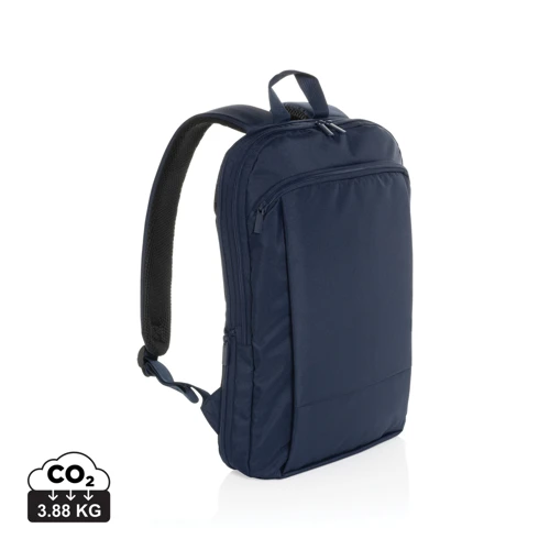 Flexpack Aware™ RPET bővíthető vékony 15,6" laptop hátizsák Kék 