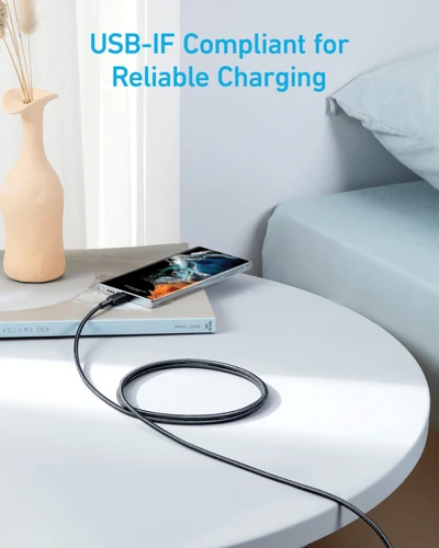 Anker USB-C - USB-C kábel, 1,8 méter, 60 W Szürke 