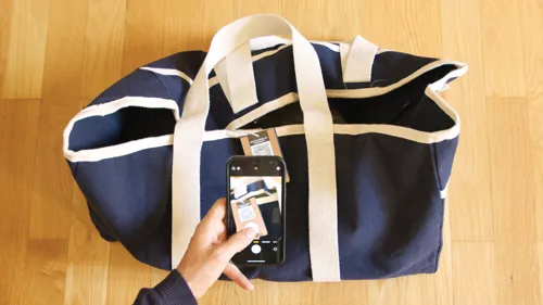 VINGA Volonne AWARE™ újrahasznosított vászon strandtáska