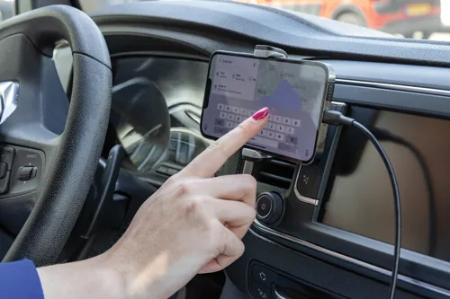 Acar RCS újrahasznosított műanyag 360 autós telefontartó Fekete 