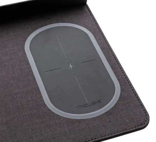 Air egérpad 5W-os vezeték nélküli töltéssel és USB-vel Fekete 