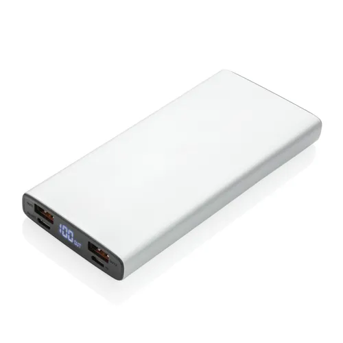 Alumínium 18W-os 10 000 mAh PD powerbank Szürke 