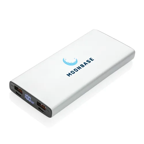 Alumínium 18W-os 10 000 mAh PD powerbank Szürke 