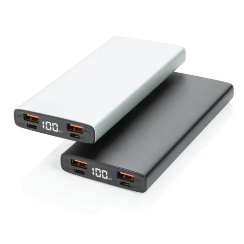 Alumínium 18W-os 10 000 mAh PD powerbank Szürke 