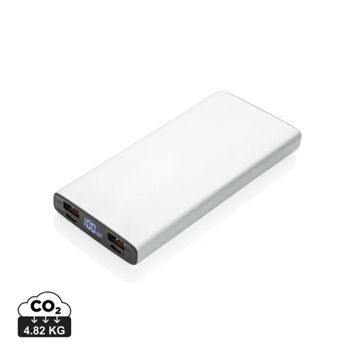 Alumínium 18W-os 10 000 mAh PD powerbank Szürke 