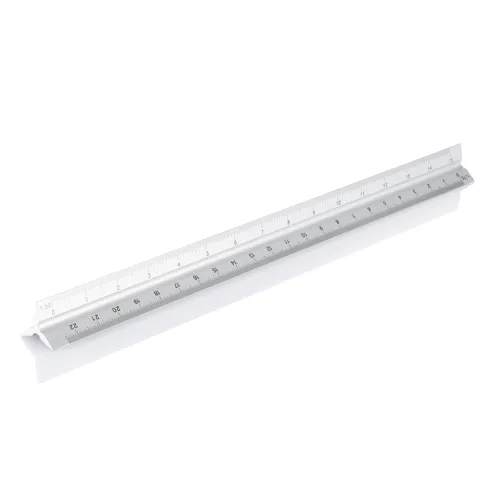 Alumínium vonalzó 30 cm Szürke 
